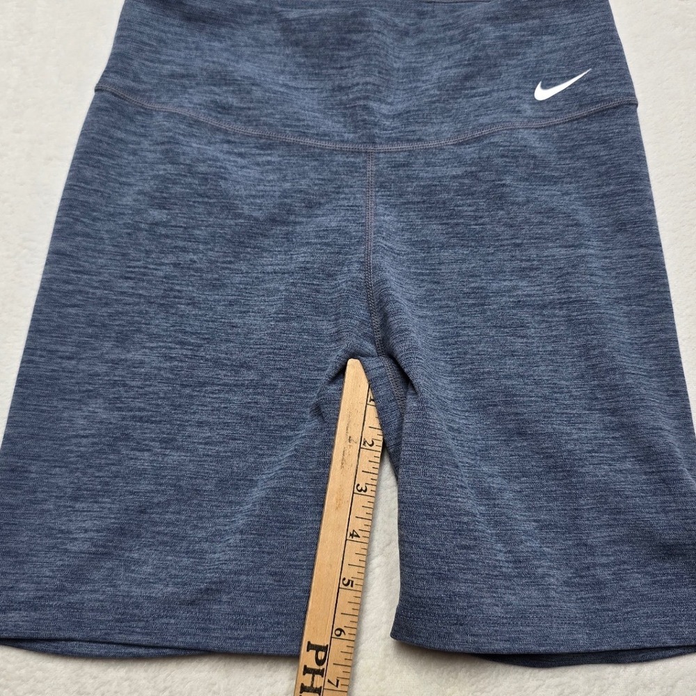 Nike Dri-FIT One Mid-Rise 7 Inch Bike Shorts Blue Heather DD0243-411 Women Small - Picture 7 of 8
